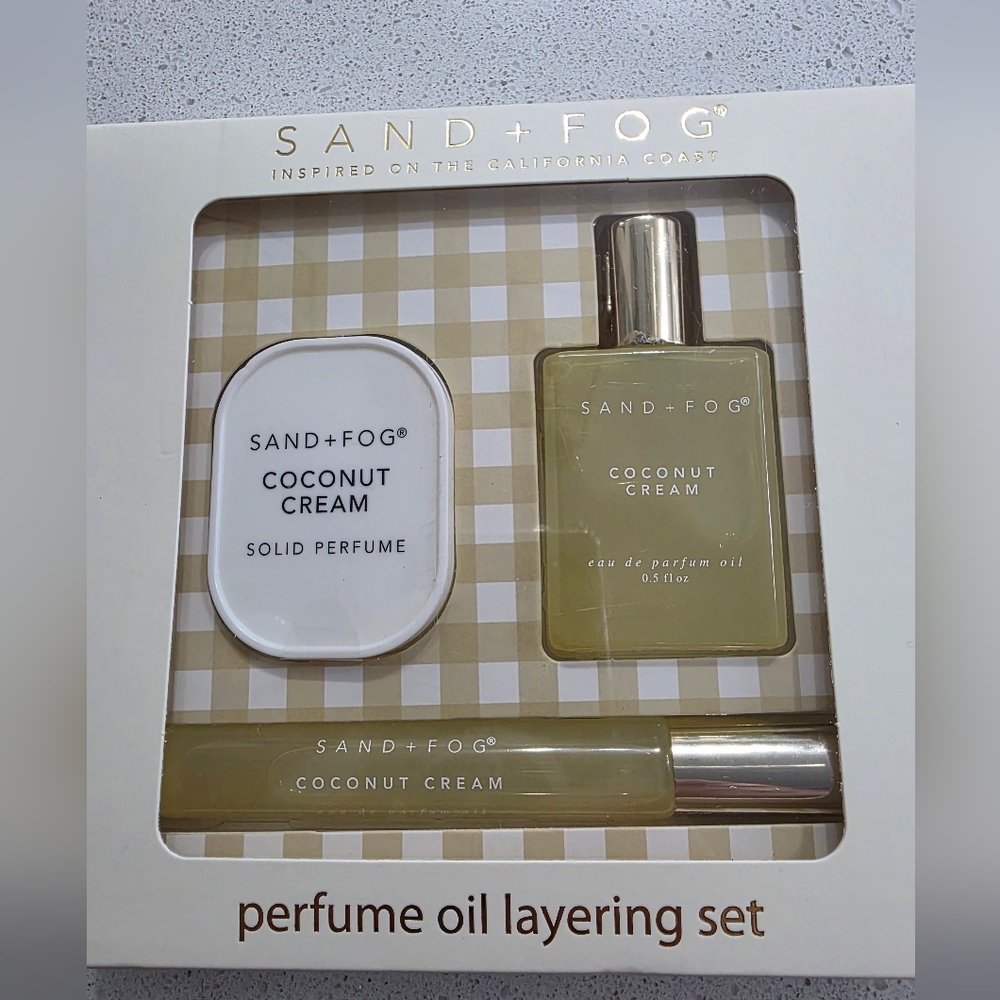 Sand + Fog Coconut Cream Perfume Oil Layering Set